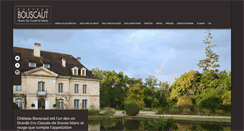 Desktop Screenshot of chateau-bouscaut.com