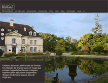 Tablet Screenshot of chateau-bouscaut.com